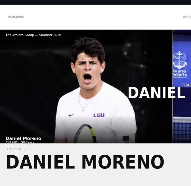 Daniel Moreno — professional tennis player and founder of MHP